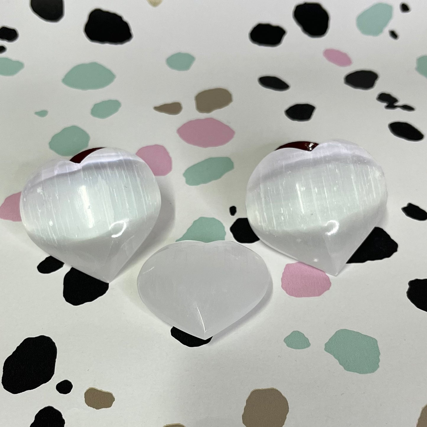 Selenite Hearts