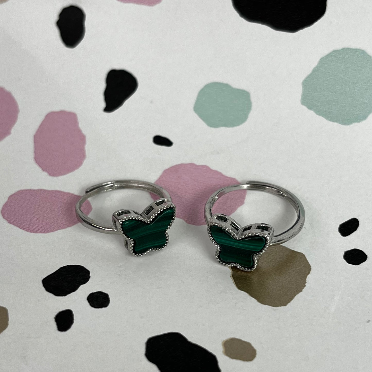 Malachite Rings