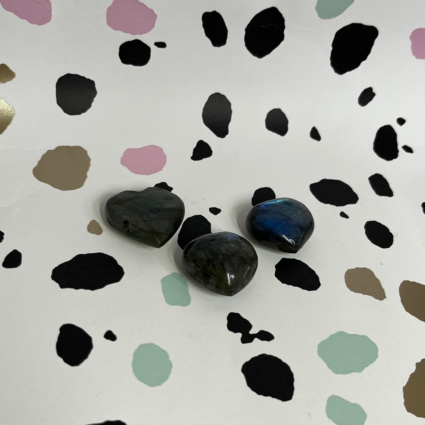 Labradorite Hearts