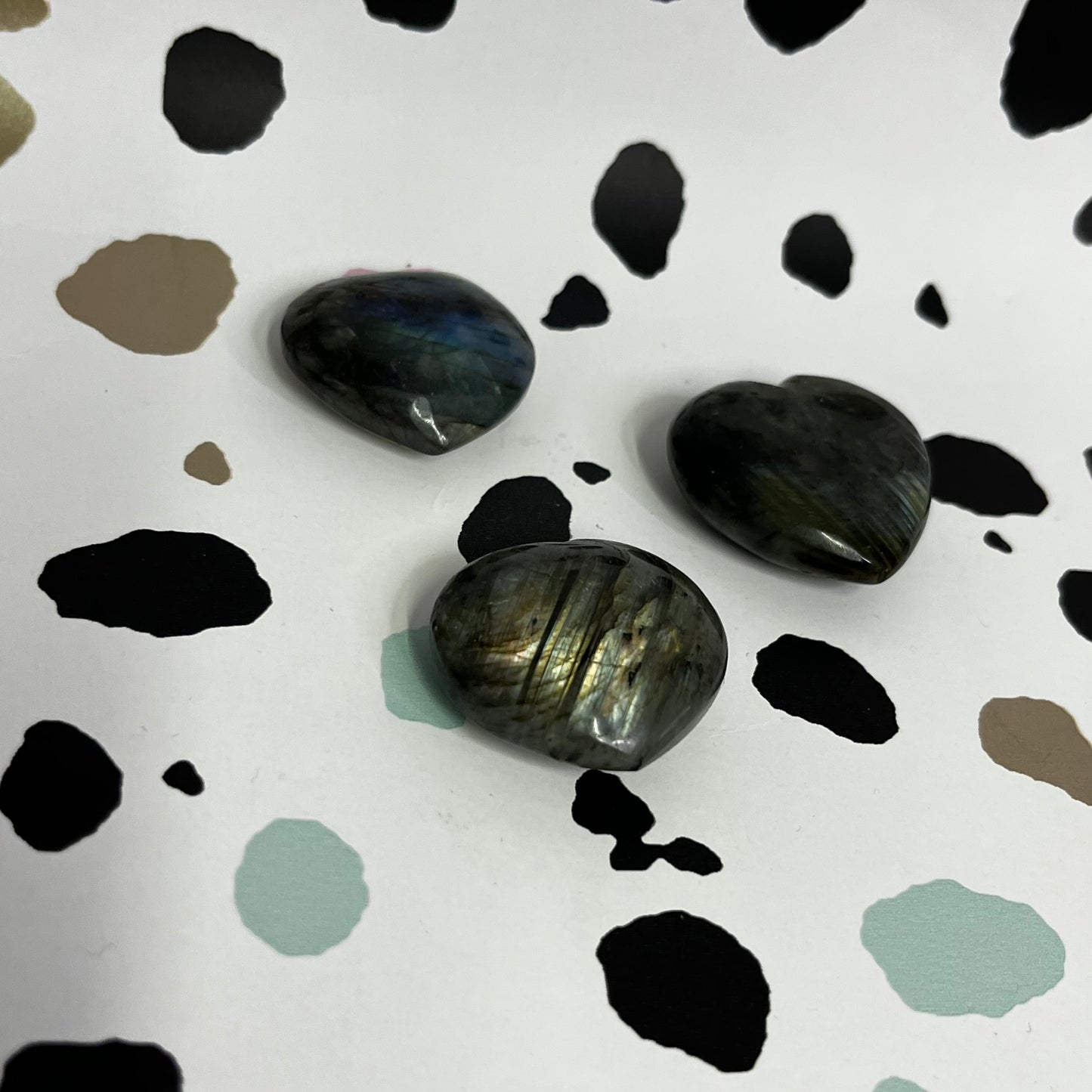 Labradorite Hearts