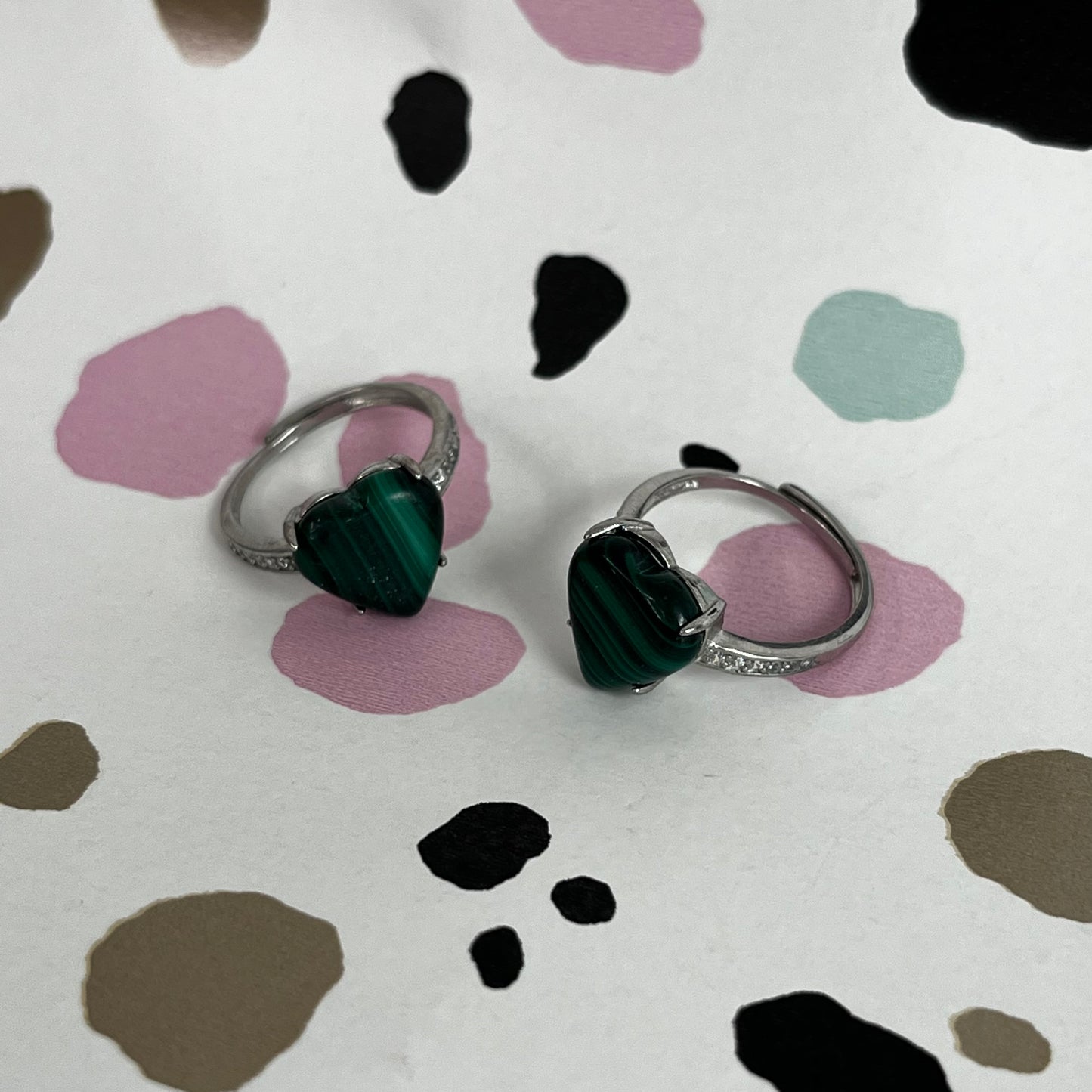 Malachite Rings