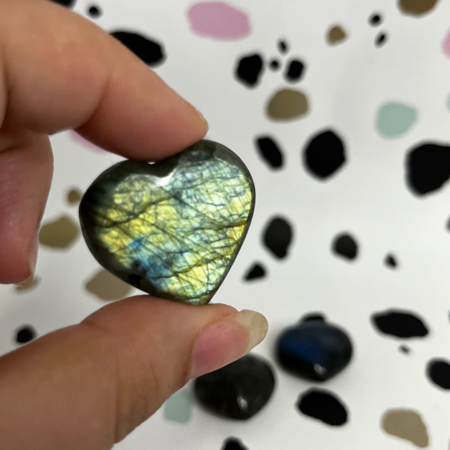 Labradorite Hearts