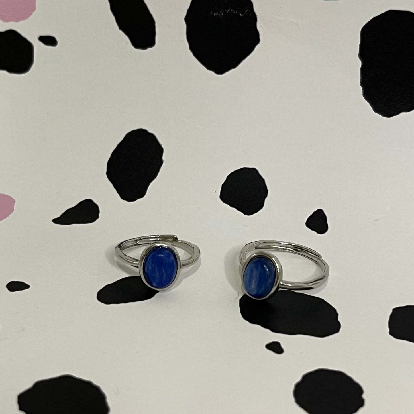 Blue Kyanite Oval Rings